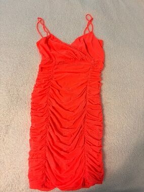 Coral Lucy in the sky dress